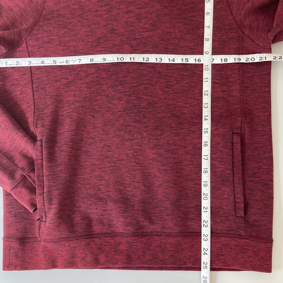 AEO Dark Red Spacedye Hoodie - Picture 9 of 12